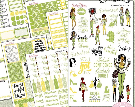 Sisterhood Sorority Sisters Planner Kit & A La Carte Pages | 8153