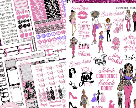 Sisterhood Sorority Sisters Planner Kit & A La Carte Pages | 8184