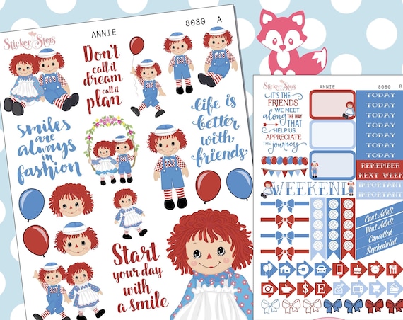 Annie Planner Stickers Stickers Mini Kit | 8080