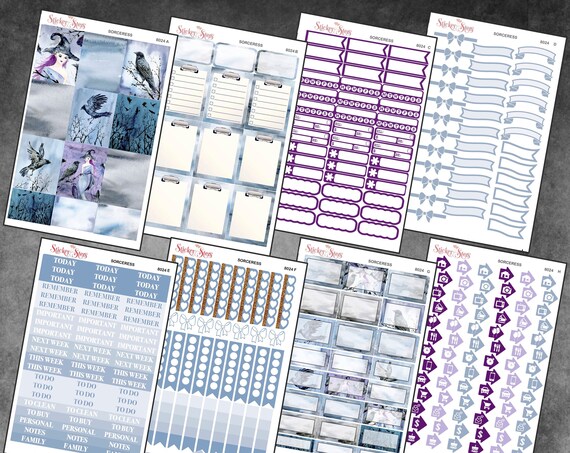 Sorceress Color Kit Planner Stickers Set | 8024