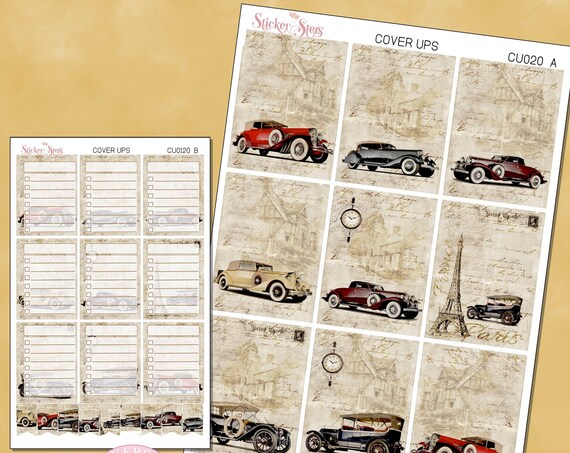 Ephemera Ver. 11 Planner Cover Ups Stickers Kit CU020