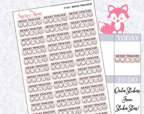 Mood Tracker | F120 Planner Stickers