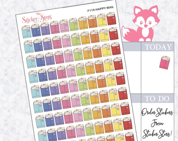 Happy Mail | F119 Planner Stickers