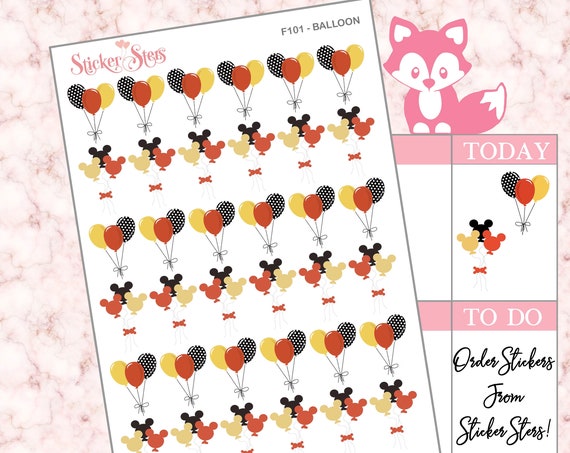Balloons | F101 Planner Stickers