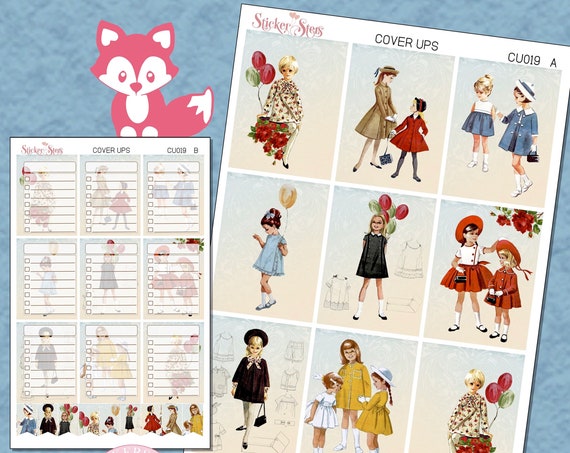 Ephemera Ver. 10 Planner Cover Ups Stickers Kit CU019