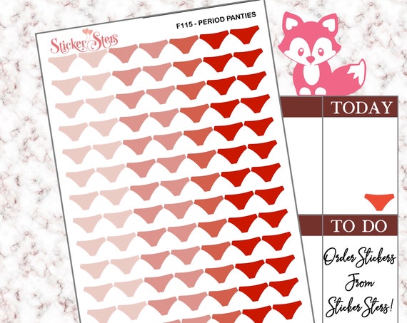 Period Panties | F115 Planner Stickers
