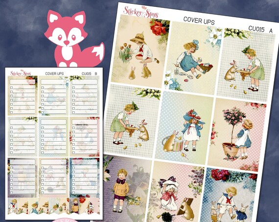 Ephemera Ver. 6 Planner Cover Ups Stickers Kit CU015