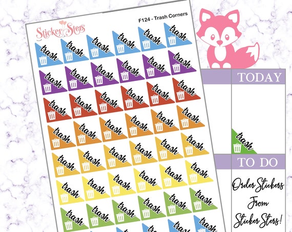 Trash Corners | F124 Planner Stickers