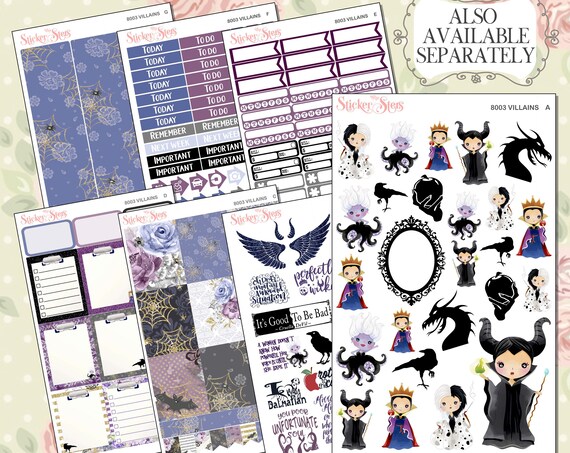 Villains Planner Kit & A La Carte Pages | 8003
