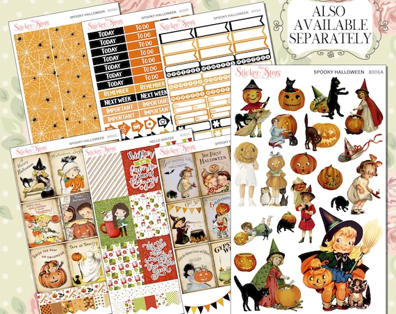 Spooky Halloween Planner Kit & A La Carte Pages | 8006