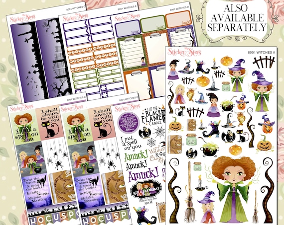 Witches Planner Kit & A La Carte Pages | 8001
