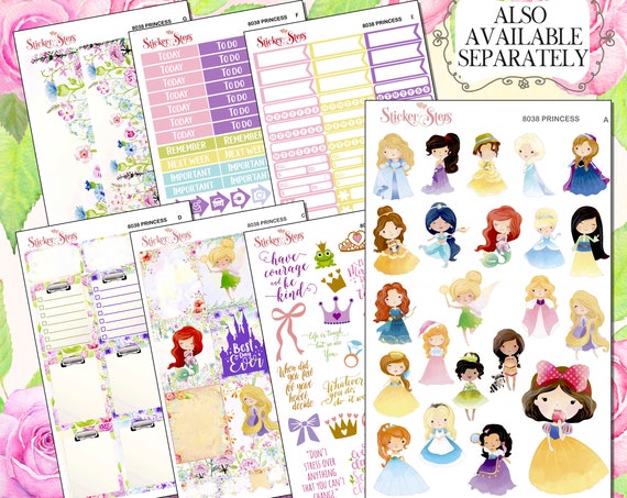 Princess Planner Sticker | 8037