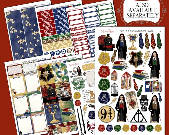 Spells and Enchantments Planner Kit & A La Carte Pages | 8069