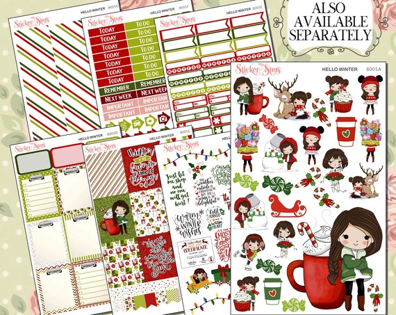 Hello Winter Planner Kit & A La Carte Pages | 8005