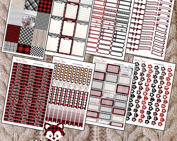 Cozy Sweater Color Kit Planner Stickers Set | 8026