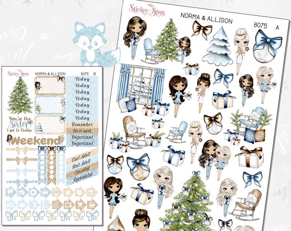 Norma & Allison BFFs Forever (you pick your friend) Planner Stickers Stickers Mini Kit | 8075