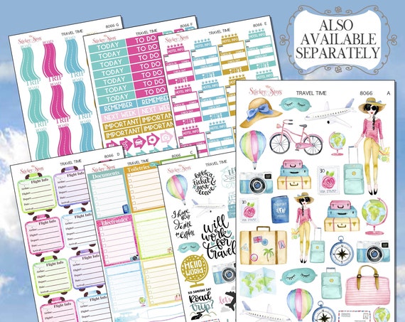 The Ultimate Travel Planner Sticker Kit | 8066