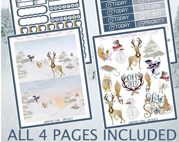 Winter Day Ultimate Stickers Mini Kit UK0001
