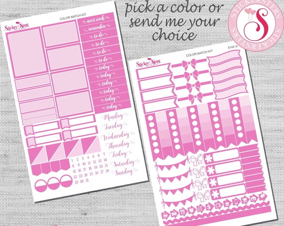 Color Match Companion Planner Stickers Kit | 8144