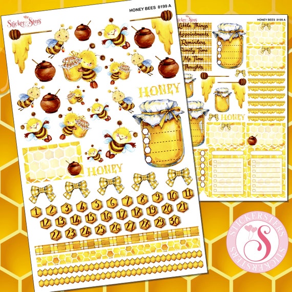 Honey Bees super cute for all planners, Cute and Functional | 8199