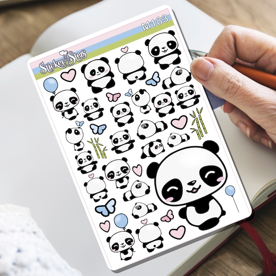 Cuddles Panda! Tiny Sticker Set | M183