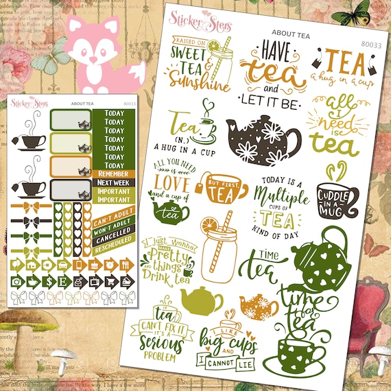 About Tea Planner Stickers Mini Kit | 8013