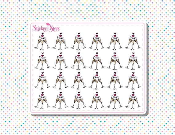 Cheers Small Sheet Planner Stickers Set Cute and Functional made for all Planners