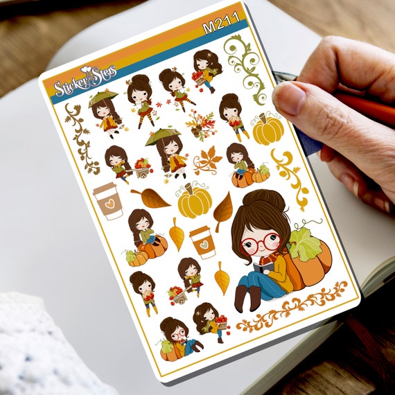 Hello Autumn... Again! Tiny Sticker Set | M211