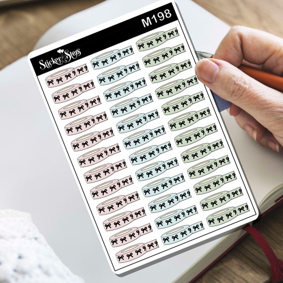 Washi Tape Reminders New Release Decoration Tiny Sticker Foil Option Available | M198