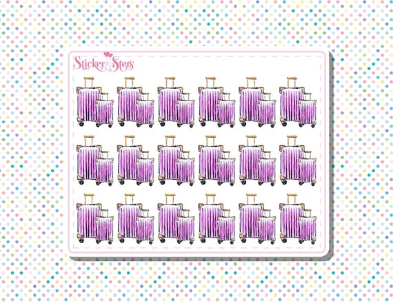 Luggage Small Sheet Planner Stickers Set Cute and Functional made for all Planners