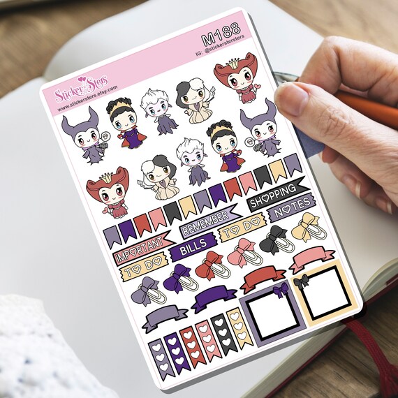 Villains Tiny Sticker Set | M188