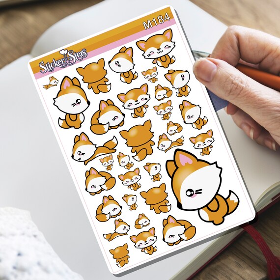 Zorrito Fox! Tiny Sticker Set | M184