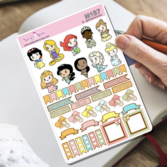 Princess One Tiny Sticker Set | M187