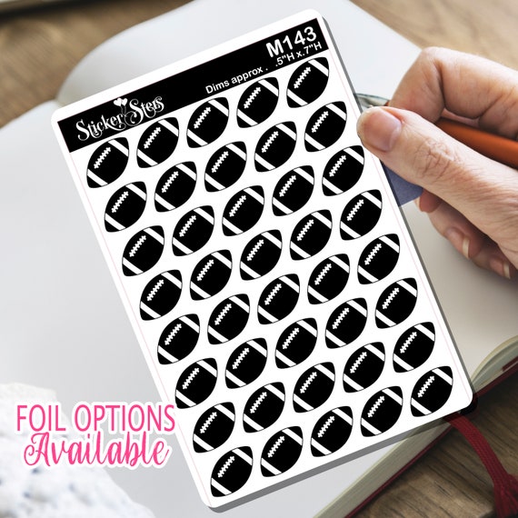 Football Sticker Foil Option Available | M143