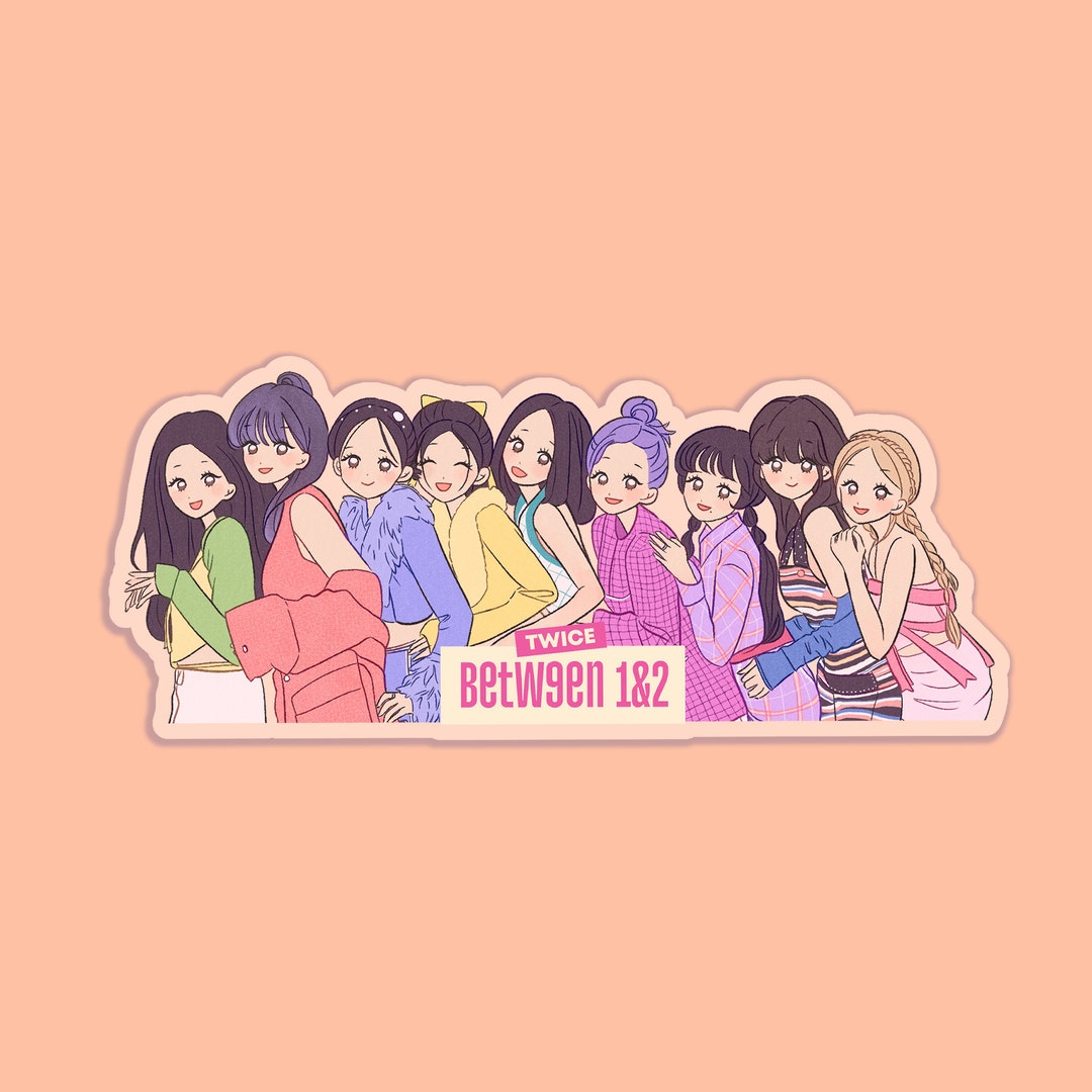 Twice Between 1&2 Decal Waterproof Sticker Kpop Merch Laptop Sticker