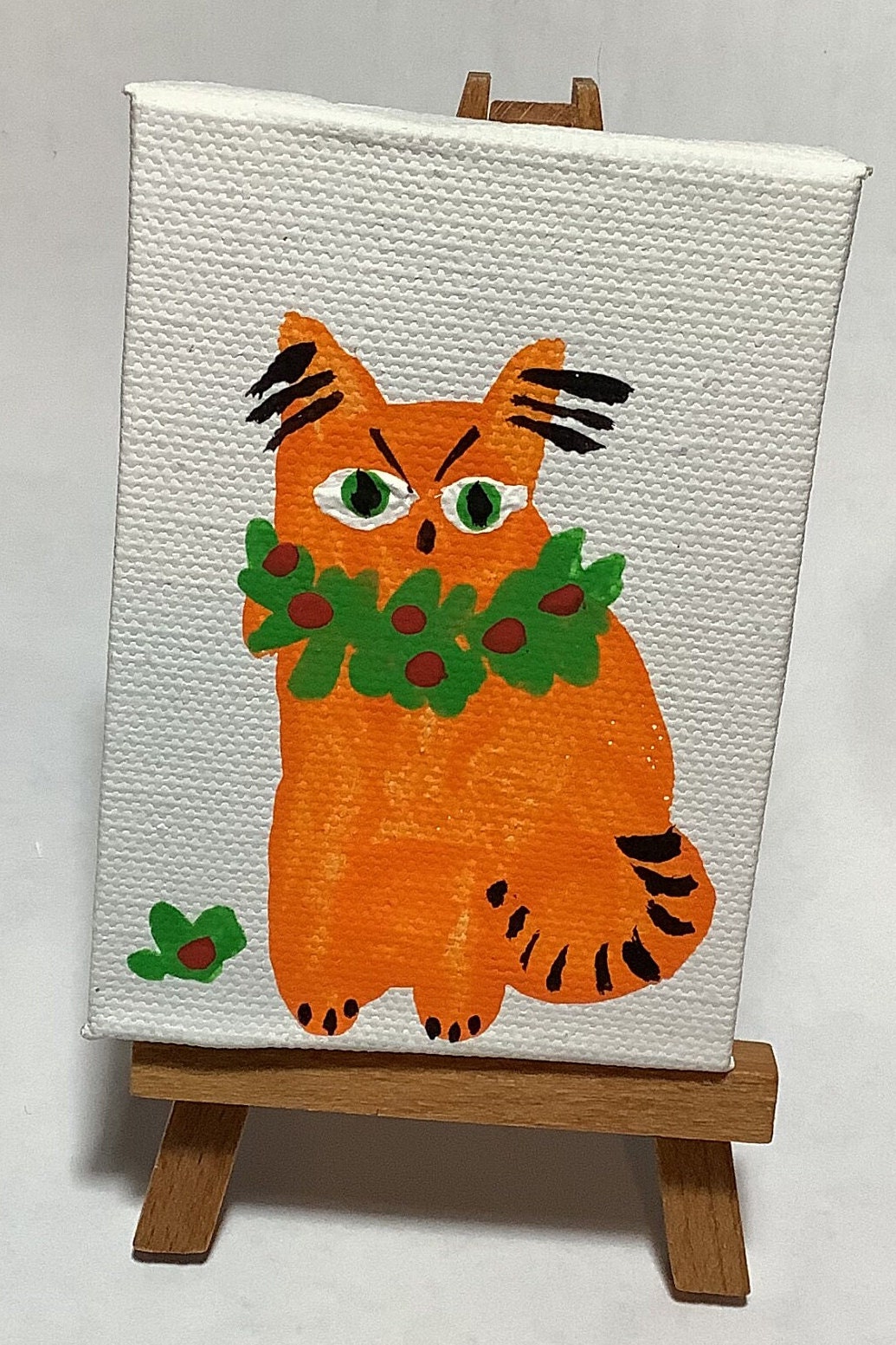 Halloween Door Cat Mini Canvas 8x10 – Ingrid Press