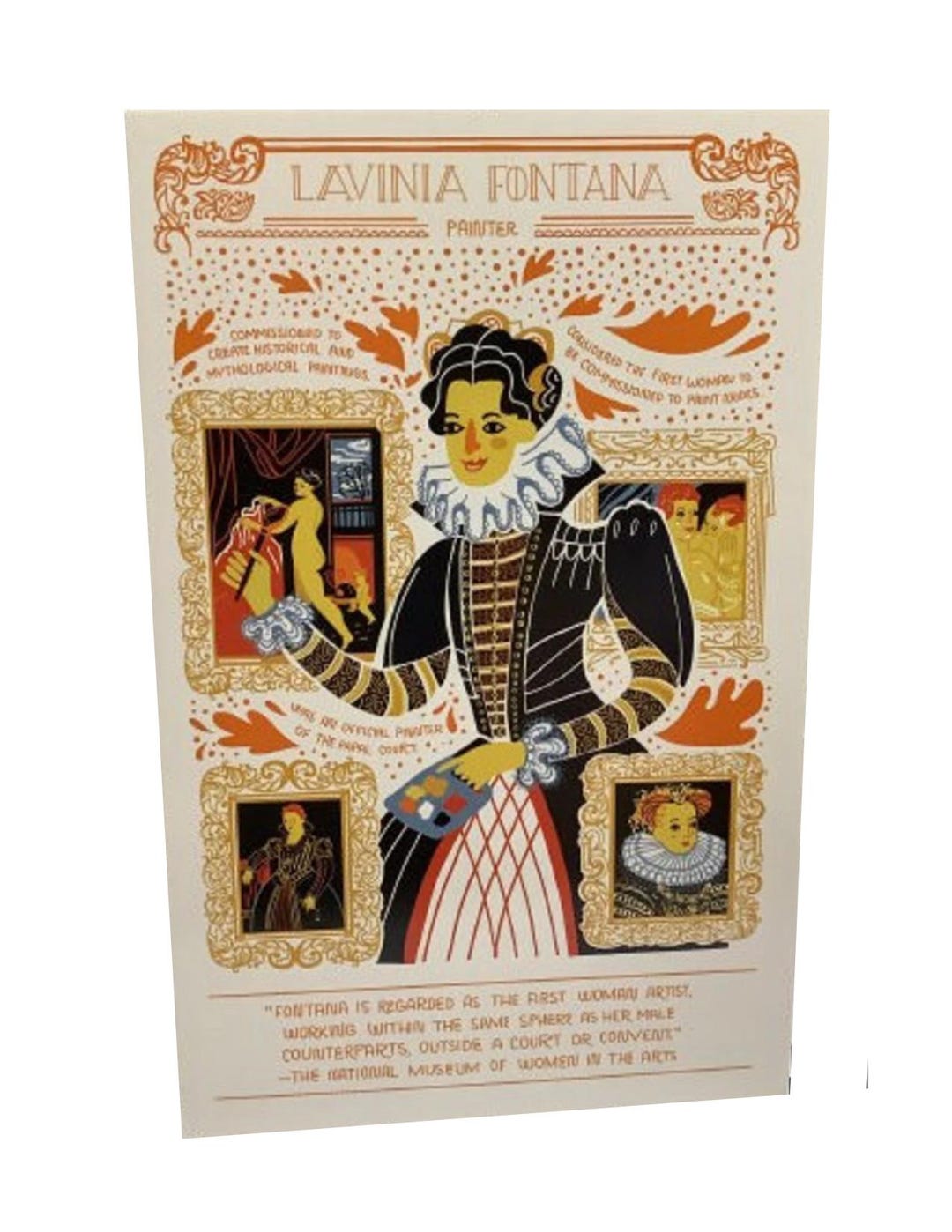 Women in Art, Lavinia Fontana, Painter, Artist Postcard - Etsy