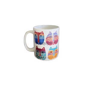 Laurel Burch, Fantastic Felines, 1995, Coffee Mug, Vintage Cats, Folk Art, Gift