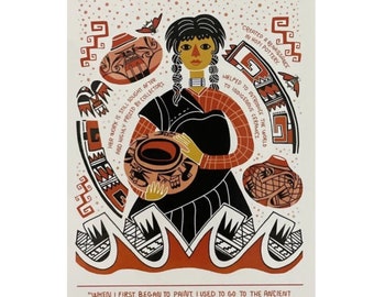 Women in Art, Nampeyo Ceramic Artist Postcard (1)