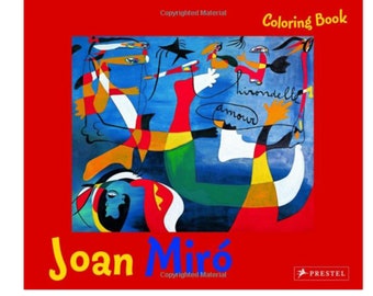 Joan Miro Coloring Book and Stickers, Prestel, Used Book, Art Paintings, Coloring Imagination, Gift for Girls, Gift for Boys