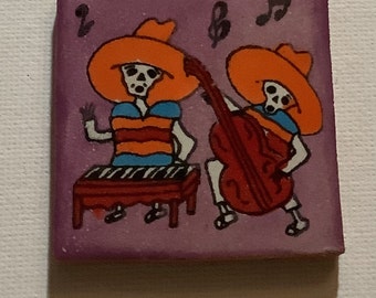 30 Mexican Talavera Tiles Handmade, Hand Painted 2 "x 2