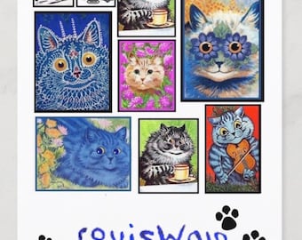 Louis Wain, Art félin, Carte postale d'artiste
