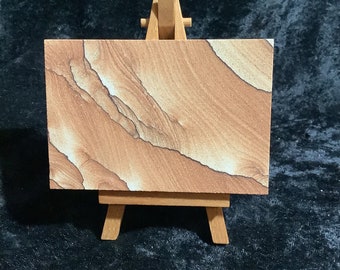 Sandstone and Easel, #7, Picture Sandstone, Geologist,Sculpture, Southern Utah,Arizona, Home Decor, Unique Gift Father's Day