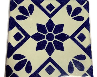 Beautiful Talavera Coaster - Mexican Handmade Tile - Southwest Home Decor -  Coffee Table Coaster, Gift