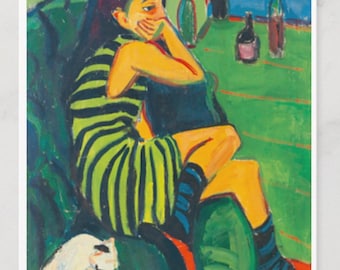 Carte postale d'art « L'artiste Marcella » par Kirchner Fine Art