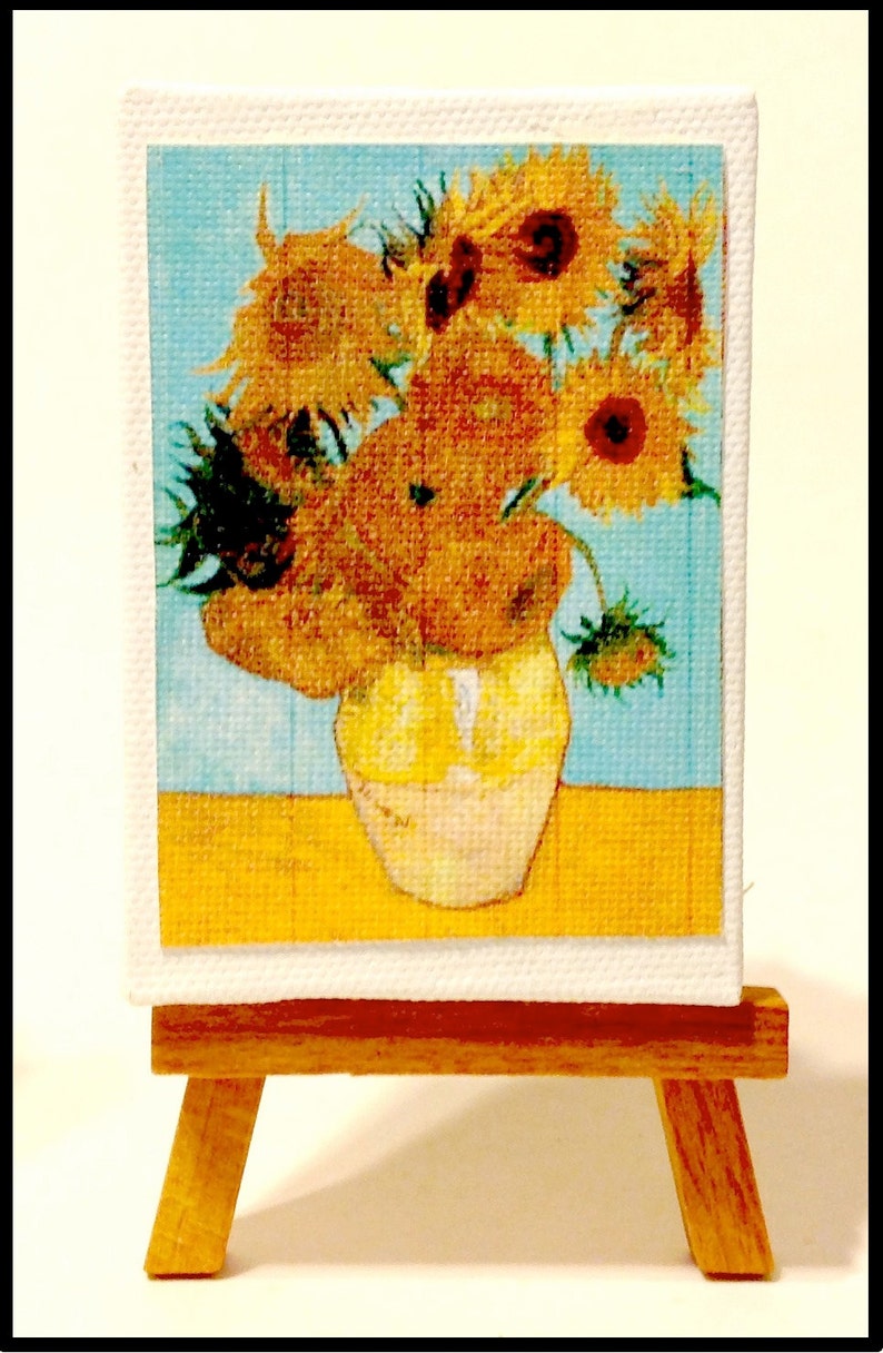 Miniature Easels, Art Work, Aceo, Paintings, Drawings, Crafts, Decor, Wooden Mini Easel Bild 3