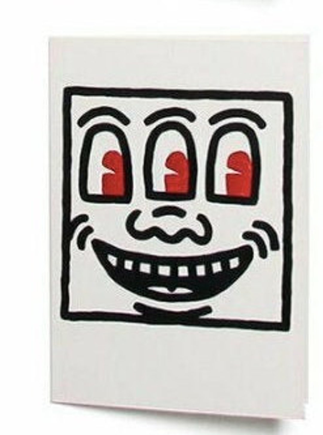 keith-haring-pop-art-card-1-of-ngv-crossing-lines-exhibition-1982