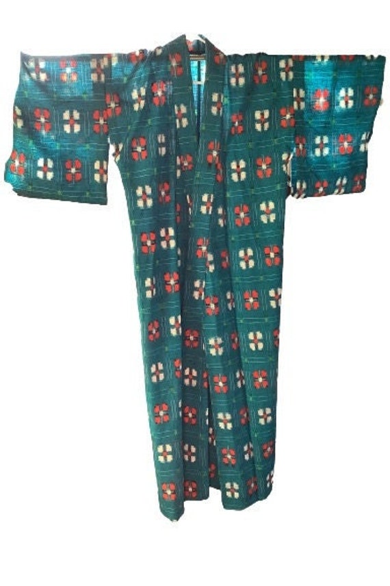 Turquoise Kimono, Navy Haori, Purple Haori, Vintag