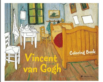 Vincent Van Gogh Coloring Book, Art Paintings, Gift for Art Student, Teacher, Artist