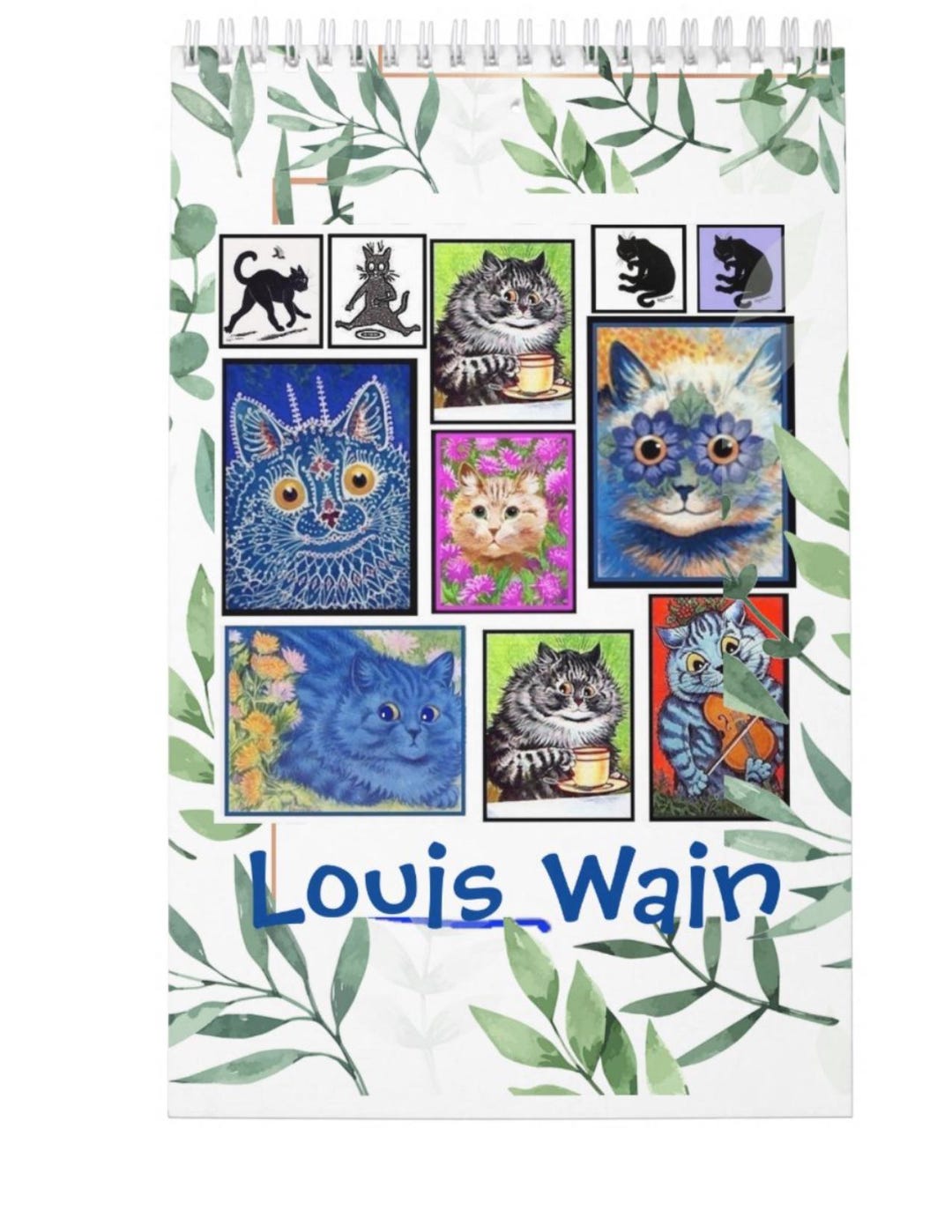 The Louis Wain Cat Calendar, Anthropormorphic Cat Art, 11 X 7 (1